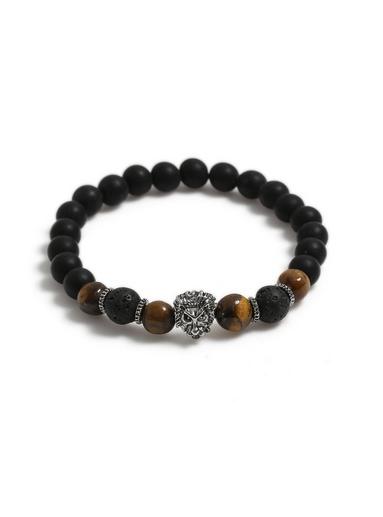 Topman Mens Brown Lion Beaded Bracelet*