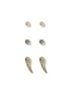 Topman Mens Gold Wing Earring Pack