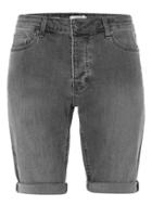 Topman Mens Dark Grey Denim Shorts