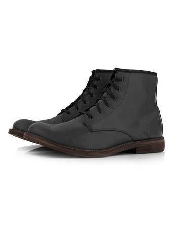 Topman Black Stamford Hi Boots