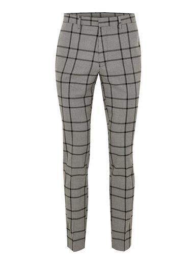 Topman Mens Black And White Check Skinny Smart Pants