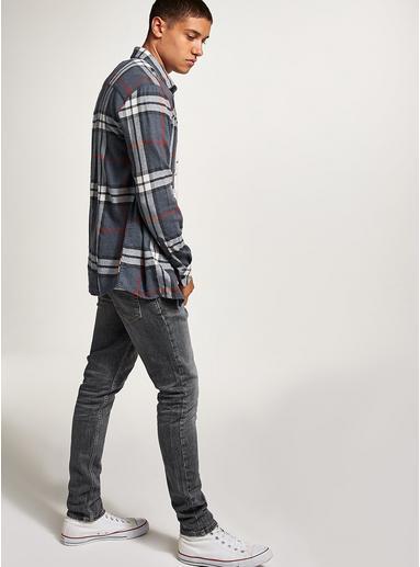 Topman Mens Grey Gray Stretch Skinny Jeans
