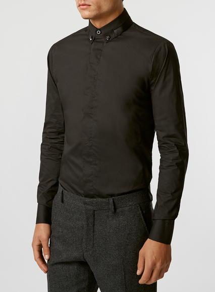 Topman Mens Rogues Of London Black Bow Shirt