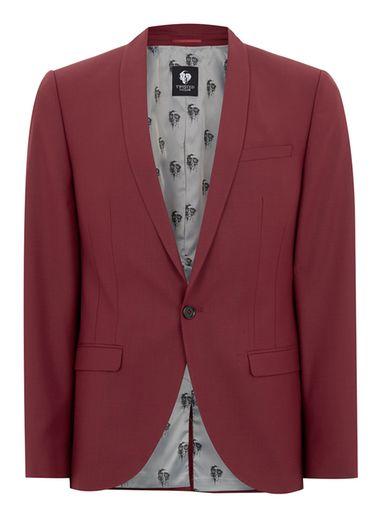Topman Mens Twisted Tailor Red 'raphael' Blazer