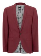 Topman Mens Twisted Tailor Red 'raphael' Blazer