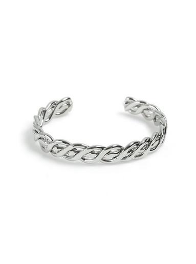 Topman Mens Silver Wave Bracelet*