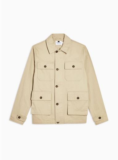 Topman Mens Stone Safari Jacket