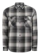 Topman Mens Grey Casual Patchwork Shirt