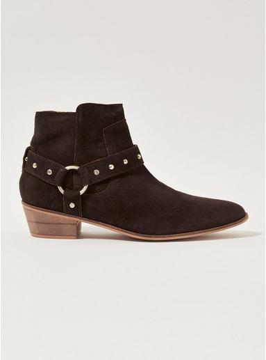Topman Mens Brown 'kane' Harness Boots