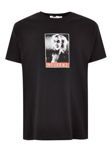 Topman Mens Black 'beetlejuice' T-shirt