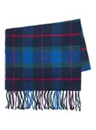 Topman Mens Cobalt Blue Tartan Scarf