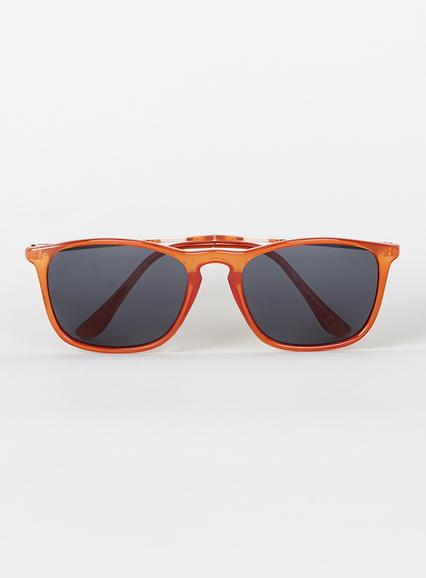 Topman Mens Orange Preppy Sunglasses
