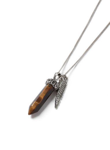 Topman Mens Silver Look Shard Cluster Necklace*
