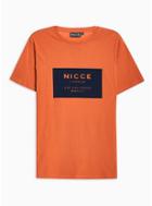 Topman Mens Nicce Orange 'mmxiii' T-shirt