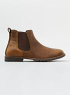 Topman Mens Brown Tan Leather Chelsea Boots
