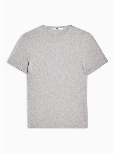 Topman Mens Multi Grey T-shirt And Black Watch Loungewear Bottoms Set