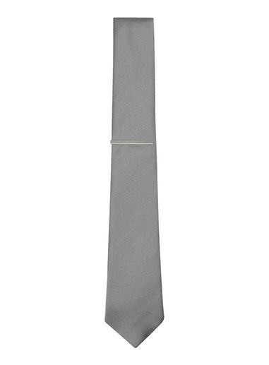 Topman Mens Grey Gray Tie Bar Set