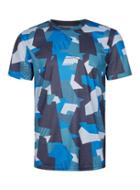 Topman Mens Blue Geo Sports T-shirt