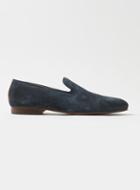 Topman Mens Blue House Of Hounds Navy Suede Loafers