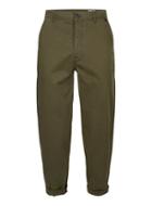 Topman Mens Khaki Selected Homme Relaxed Chino Trousers