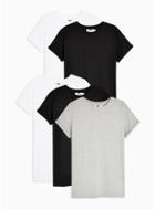 Topman Mens Multi Assorted Colour Roller T-shirts 5 Pack*