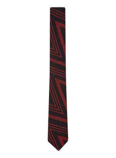 Topman Mens Black And Red Jacquard Tie