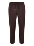 Topman Mens Red Burgundy Side Taping Smart Joggers