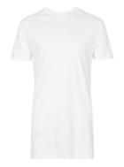 Topman Mens White Skinny Fit Longline T-shirt