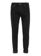 Topman Mens Washed Black Selvedge Stretch Slim Jeans