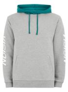 Topman Mens Grey Vision Street Wear Gray And Teal Contrast Hoodie