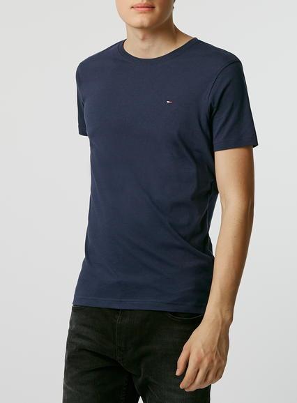 Topman Mens Hilfiger Denim Blue Logo T-shirt