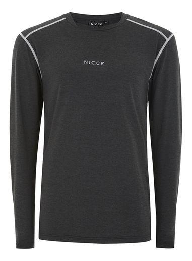 Topman Mens Nicce Sports Black 'kappe' Long Sleeve Top