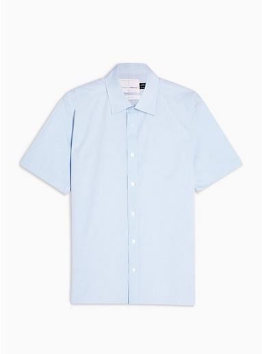 Topman Mens Premium Light Blue Slim Shirt