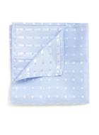 Topman Mens Blue And White Dot Pocket Square