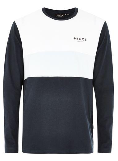 Topman Mens Nicce White And Blue 'treble' T-shirt
