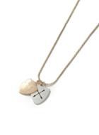 Topman Mens Silver Mixed Metal Shield Cluster Necklace*