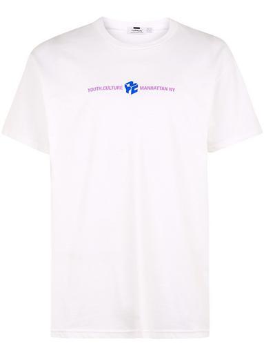 Topman Mens White Ny Cube T-shirt