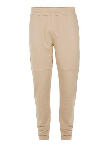 Topman Mens Brown Topman Premium Off White Skinny Joggers