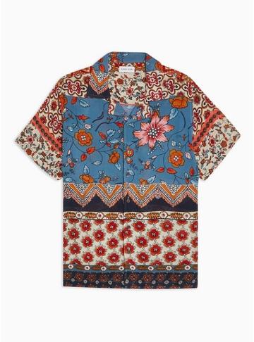Raga Man Mens Raga Man Multi Printed Shirt*