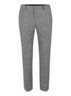 Topman Mens Black Puppytooth Cropped Skinny Fit Dress Pants