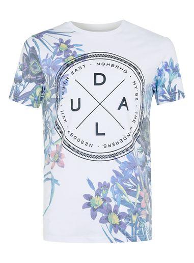 Topman Mens White Lower East Floral Print T-shirt