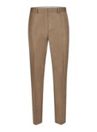 Topman Mens Light Brown Crosshatch Skinny Fit Suit Trousers