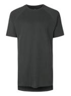 Topman Mens Grey Aaa Black Fleece Front Raglan T-shirt