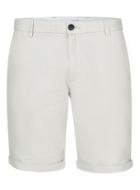 Topman Mens Brown Selected Homme Stone Ribbed Slim Shorts