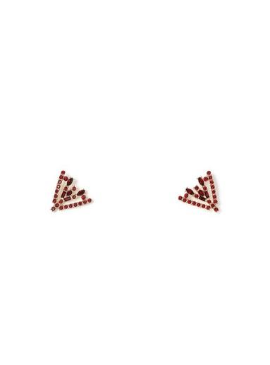Topman Mens Red Crystal Collar Tips*