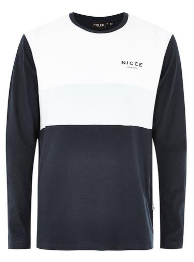 Topman Mens Nicce's White And Blue 'treble' T-shirt