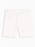 Topman Mens White Shorts With Side Stripe