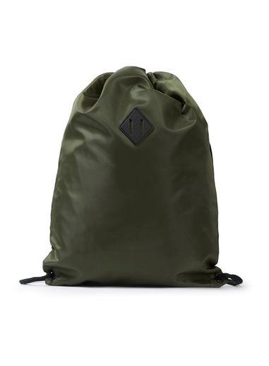 Topman Mens Green Khaki Draw String Bag