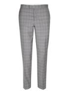 Topman Mens Grey Charlie Casely-hayford X Topman Light Gray Check Skinny Wedding Suit Pants