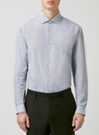 Topman Mens Calvin Klein Blue Patterned Shirt